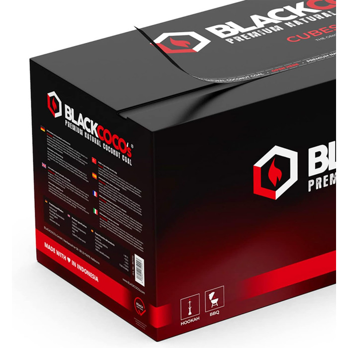 Кг преміум вугілля для кальяну натуральне кокосове вугілля кокос та барбекю - Високоякісні кокосові брикети для кальяну та барбекю