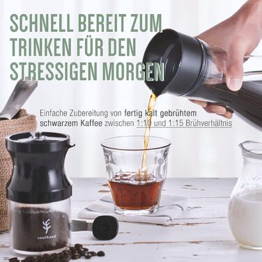 Кавоварка 1.5 л для холодного заварювання, кавоварка холодного заварювання з герметичною кришкою Скляна кава з льодом Глечик Brewer Чайник холодного заварювання, готовий до вживання Холодна кава Глечик Гарячий чай Фруктовий напій Набір блоків заварювання