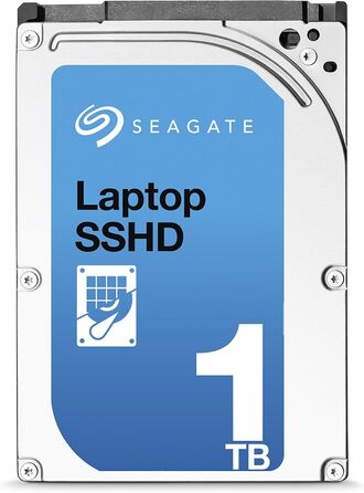 Гібридний жорсткий диск Seagate з 1 ТБ пам'яті та 8 ГБ флеш-пам'яті SSD, 5400 об/хв, 64 МБ, SATA, 9,5 мм, ST1000LM014