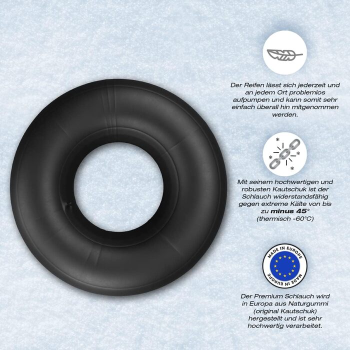 Санна шина преміум-класу Snowtube ковзаюча шина Bob, надтовста броньована шина Made IN Europe від SKINHAWK