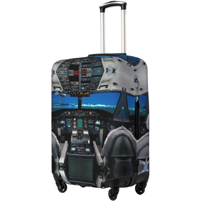 Чохол для валізи Авіаційний кокпіт - захист від пилу та подряпин, еластична обкладинка для подорожей, розмір 90