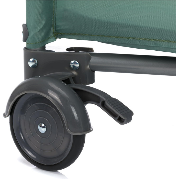 Дорожнє ліжечко Fillikid Capri від народження - 15 кг з регульованим вкладишем, 2 колесами, входом, пеленальний килимок, лоток для підгузків, мобільний телефон та сумка для перенесення - зелений