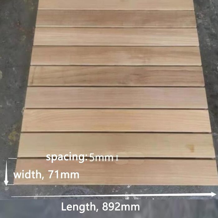 Килимок для ванної кімнати Zhaomi, бамбуковий килимок для ванни, тиковий килимок для ванни, дерев'яний килимок для ванни, килимок