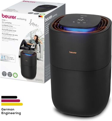 Зволожувач повітря Beurer LB 300 Plus з енергоефективною технологією холодного випаровування, кольоровим індикатором вологості, фу