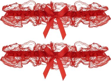 Жіночі підв’язки Umiin, мереживні, з блакитною стрічкою, універсальний розмір