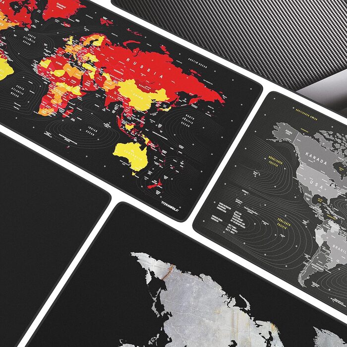 Великий XXL килимок для миші 900x400x3 мм - Настільний килимок - Ігровий килимок - Покращена точність і швидкість - Гумова основа