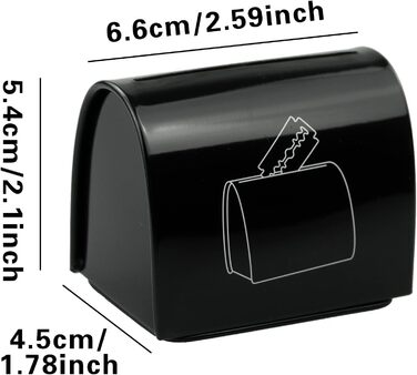 Чохол для бритв JUHONNZ для безпечних лез, чохол для бритв із подвійним краєм, безпечна банка для зберігання лез бритв