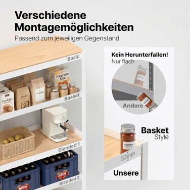 Стелаж, стелаж для підвалу, стелаж для зберігання речей, побутовий стелаж, кухонний стелаж, гаражний стелаж, 40 x 90 x 180 см, стелаж з полицями з ламінованого МДФ, регульовані полиці, білий (полиця-Ш) 90*40*180 см