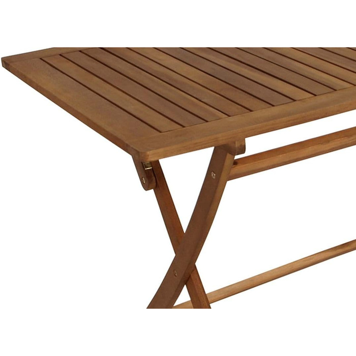 Садовий стіл DEGAMO Складаний стіл Tobago 70x120 см прямокутний, оброблений акацією, сертифікований FSC