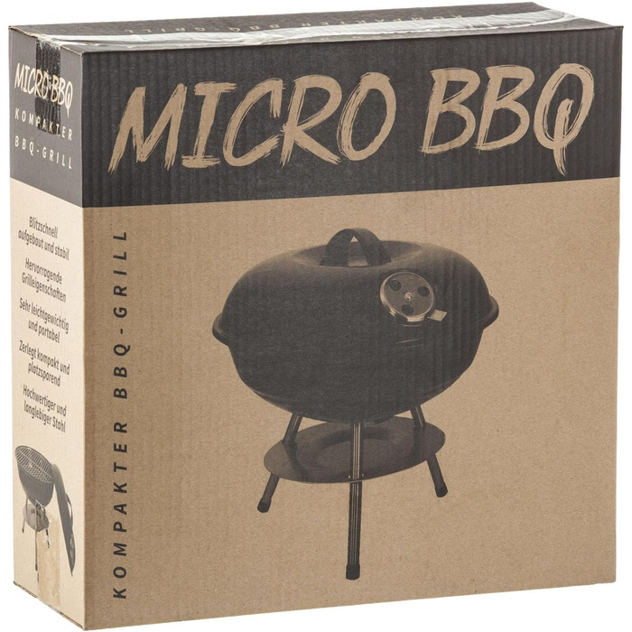 Мікрогриль для кемпінгу, гриль-чайник, міні-гриль компактний дорожній гриль на деревному вугіллі, настільний гриль, емальована нержавіюча сталь, 38 см (зелений)