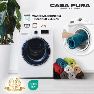 Килимок для ванної casa pura коричневий м'який, пухнастий килимок для ванної кімнати в кошлатому вигляді, килимок для ванни нековз