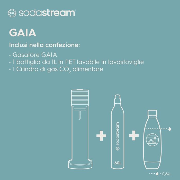Виробник газованої води Sodastream, Gaia White