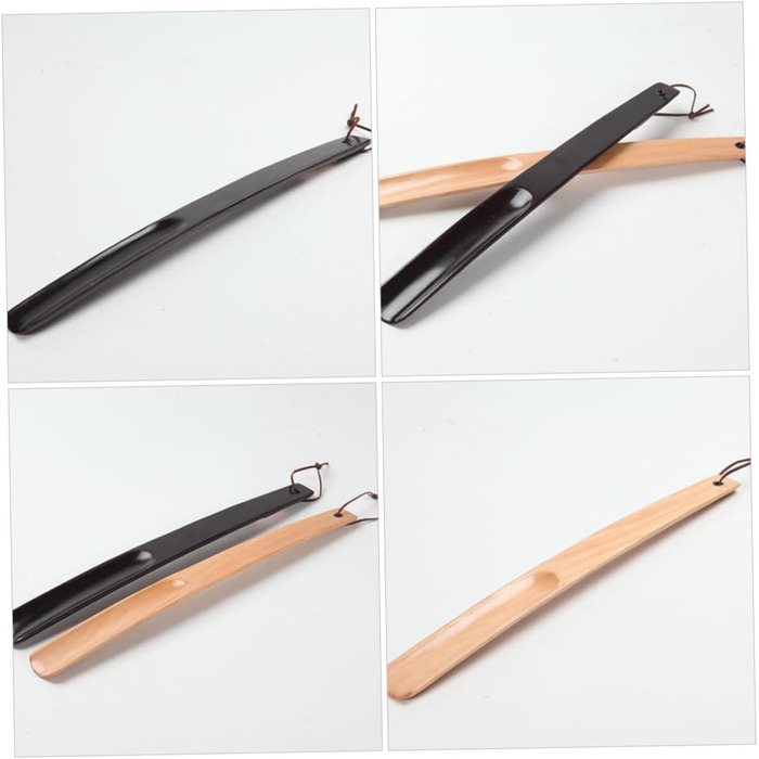 Дерев'яні черевики Shoehorn з масиву дерева Shoehorn Hotel Shoehorn Tool Корисний дерев'яний підйомник взуття Shoehorn Single Plugged Footwear, 2 шт.