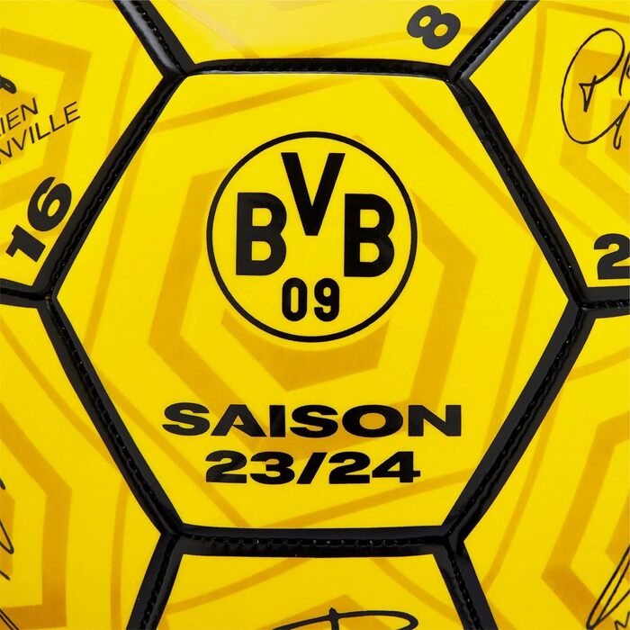 Футбольний м'яч Боруссія Дортмунд Унісекс Молодь BVB Signature Ball 2023/24 Футбол, Жовтий, 5 Одиночний