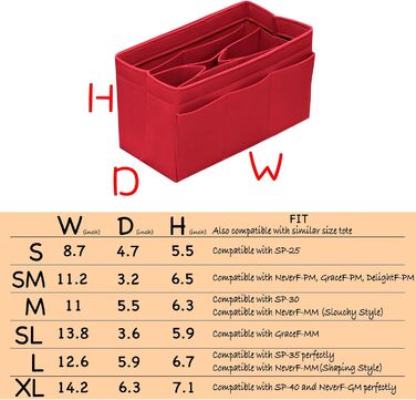 Гаманець-органайзер на застібці-блискавці фетровий сумка вставка сумка в кільце для ключів для сумки підходить LV Speedy Neverfull