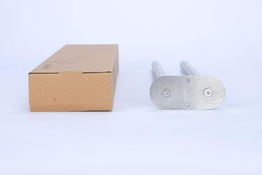 Рушникосушка двоплечий рушникосушка для ванної кімнати настінний подвійний з нержавіючої сталі матовий 40см сріблястий