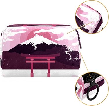 Косметичка з японським храмом, пейзаж Торрі, для жінок, дорожня косметичка, велика, для макіяжу, практична сумка, органайзер, сумк