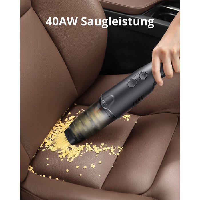 Ручний пилосос eufy HomeVac H20, Акумуляторний автомобільний пилосос, потужність всмоктування 40 Вт, вага приблизно 654 г, зарядни