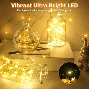 Світлодіодні казкові вогні, 3м 30LEDs дротяні мікро казкові вогні, прикраса на Хелловін казкові вогні на батарейках AA для вечірки