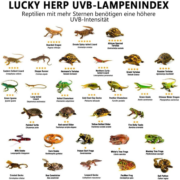 Лампа для тераріуму LUCKY HERP UVA UVB, лампа E27 для рептилій тераріум 80 Вт, лампа D3 з ультрафіолетовим прожектором для черепах, бородатих агам, ящірок, геконів