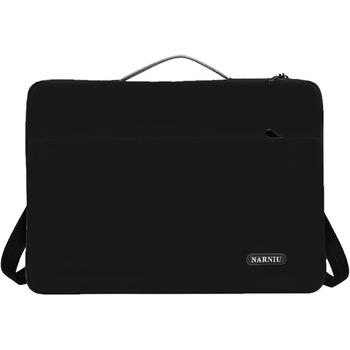 Сумка на плече для ноутбука 12 14 16 дюймів Водонепроникна сумка для ноутбука Міцний і легкий месенджер 14 чорний