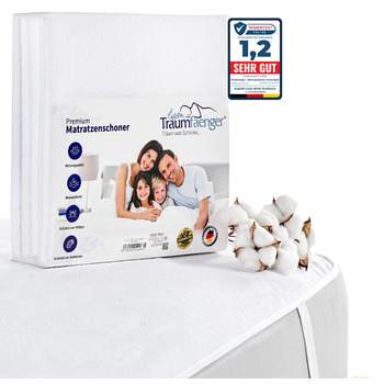 Наматрацник 120x200 см, водонепроникний та повітропроникний, виготовлений з бавовни (Oeko-TEX Standard 100), забезпечує захист матраца та вологи, служить наматрацником, можна прати при температурі 60C. 120 x 200 см