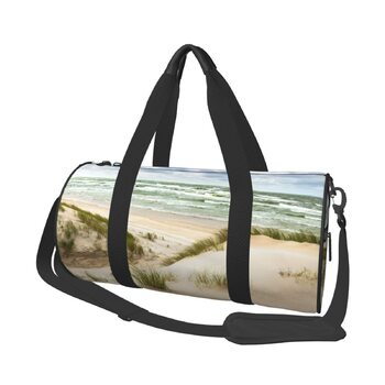 Дорожня сумка-циліндр з тропічним пальмовим принтом, спортивна сумка для чоловіків та жінок, сумка-мішок, спортивна сумка