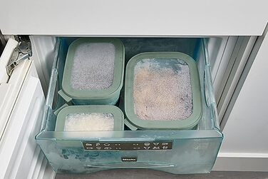 Кругла прямокутна миска Mepal Multi Bowl - Посуд для мікрохвильової печі - Підходить як герметична коробка для зберігання в холодильнику, посуді для мікрохвильової печі та як контейнер для зберігання продуктів - 3000 мл - Північна шавлія