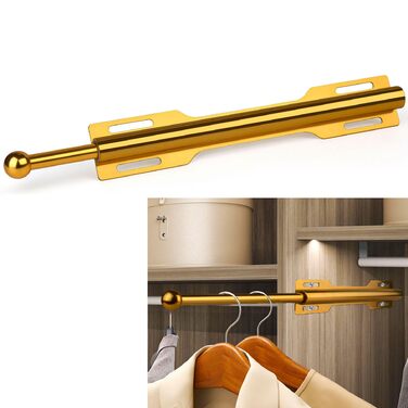 Штанга для висувної шафи, штанга для спальні, пральні, ванної кімнати, 1 упаковка, 8, помаранчевий колір