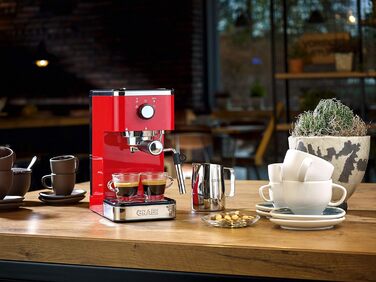 Кавоварка для еспресо Graef Salita з тримачем для сита Red 1400 Вт