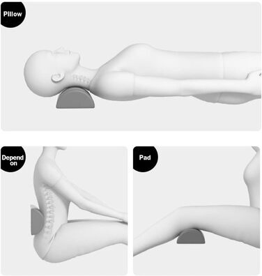 Подушка для підняття ніг, валик для колін та подушка для ніг з піни з ефектом пам&39яті, ергономічна подушка для положення колін та ніг, подушка для колін для тих, хто спить на боці (темно-сіра)