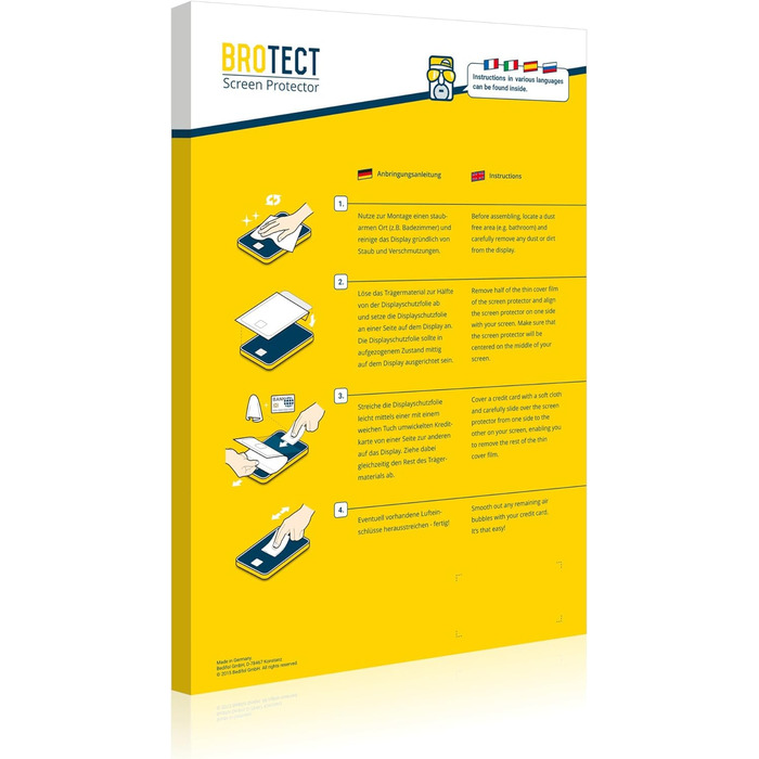 Антиблікова захисна плівка BROTECT для екрану Vorwerk Bimby TM6 / Thermomix TM6 (6 шт. ) Матова захисна плівка, антивідблиск, захист від відбитків пальців