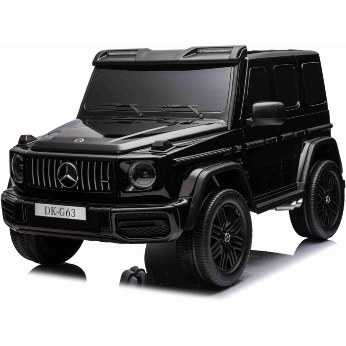 Дитячий електромобіль 4х4 12V 2-місний Mercedes AMG G63 G Class, чорний, MP3 плеєр з USB/AUX входом, акумулятор 12V14Ah, підвіска