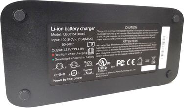 Зарядний пристрій Enerpower 42V 4A XLR-4 для Decathlon ROCKRIDER E-ST 100/500 / 520/900, Elops 900/920, Riverside 100E / 500E / 520E / 540E та Original 700E / 900E