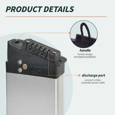 Акумулятор для електровелосипеда 48 В 12,8 Аг (DCH-006)