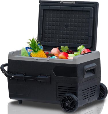 Електричний компресорний холодильник, автомобільний холодильник 50 літрів, 12/24/230 В, міні-холодильник для автомобіля, вантажівк