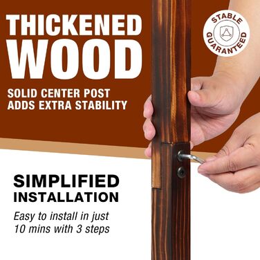 Тримач для вудок Ghosthorn для гаража, поворотний на 360 градусів, підлогова підставка до 16 вудок, дерев&39яний, органайзер для рибальського спорядження, подарунки для риболовлі для чоловіків та жінок, карбонізований