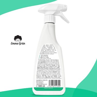 Емма Зелений водонепроникний спрей для текстилю та намету 2x500 мл - Стійке просочення для наметів та одягу - Водонепроникна розпи