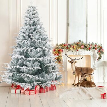 Штучна ялинка з ефектом сніжка 210 см Cityjoy