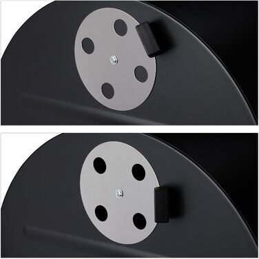 Гриль на вугіллі, великий мобільний гриль з кришкою, регульована вентиляція, міцний, розміри 96,5 x 103 x 64,5 см, чорний