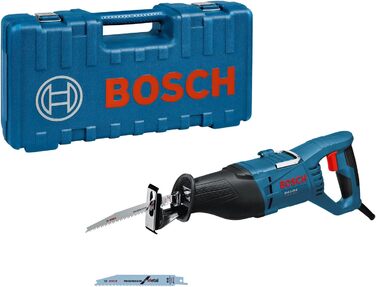 Професійна пила Bosch GSA 1100 E (потужність 1100 Вт, у комплекті 1 пиляльне полотно S 2345 X для дерева, 1 пиляльне полотно S 123