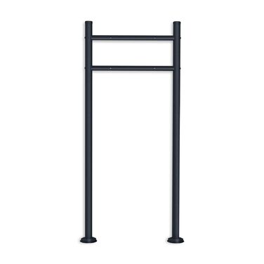 Окремостояча підставка для поштової скриньки Metzler з надійною основою та універсальним розміщенням, антрацит, стійка до атмосферних впливів, нержавіюча, сумісна з багатьма моделями, ідеально підходить для палісадників та відкритих майданчиків, антрацит,