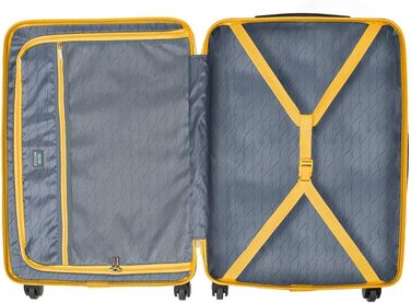 Валіза Puccini Bali, жорсткий корпус, середній розмір, жовтий колір (6)