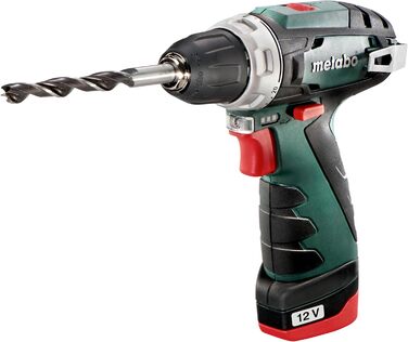 Акумуляторний дриль-шуруповерт Metabo PowerMaxx BS - Акумуляторний шуруповерт 12 В - Компактний дриль-шуруповерт з практичним інди