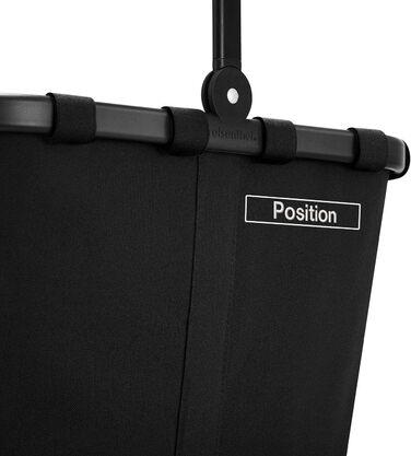 Сумка для перенесення в чорному кольорі - Міцний кошик для покупок з великою кількістю місця для зберігання та практичною внутрішн