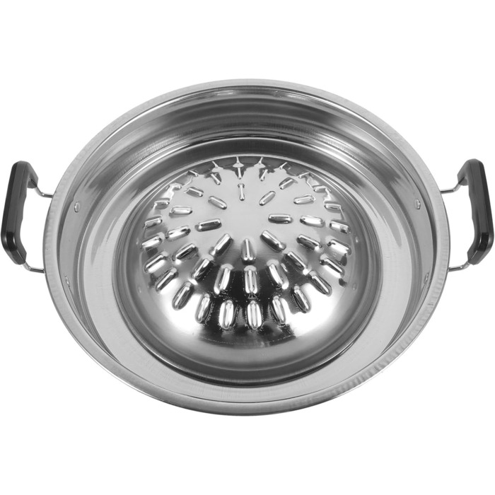 Розкішна тайсько-корейська сковорода-гриль Насадка для гриля Сковорода з нержавіючої сталі Плита з антипригарним покриттям Сковорода для кемпінгу Сковорода-гриль Кругла сковорода-гриль для гриля вдома