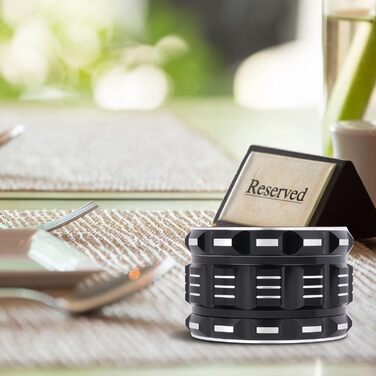 См, 4 шт. и, Premium Herb Grinder Алюмінієвий подрібнювач спецій зі скребком для пилку та щіткою для чищення Black Black 7,5 см, 7,5