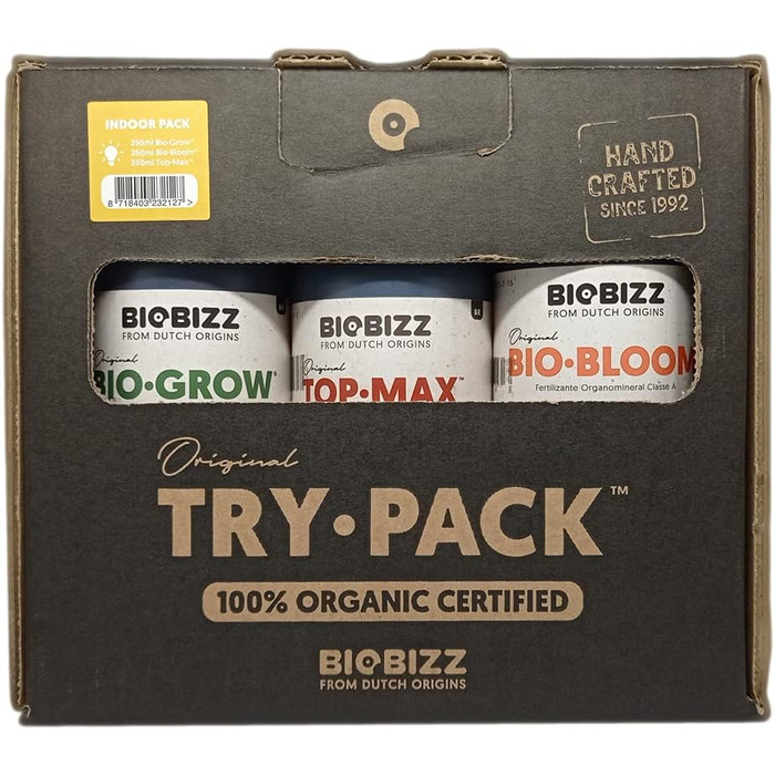 Рідке добриво Biobizz Try-Pack Indoor Organic, 3х250 мл