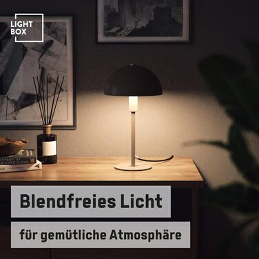 Настільна лампа Lightbox Pilz Висота 36 см Лампа для домашнього офісу, колір taupe (сіро-коричневий)