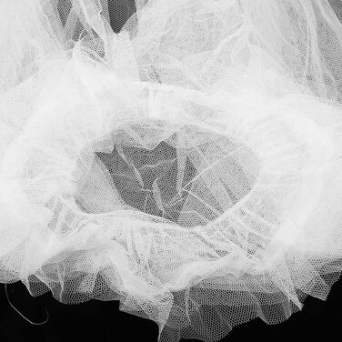 Дихаюча москітна сітка SIXRUN з гарною повітропроникністю для комфортного сну, для дитячої кімнати, біла, 1,6 x 4,2 м, з дверцятами для малюків-одинаків